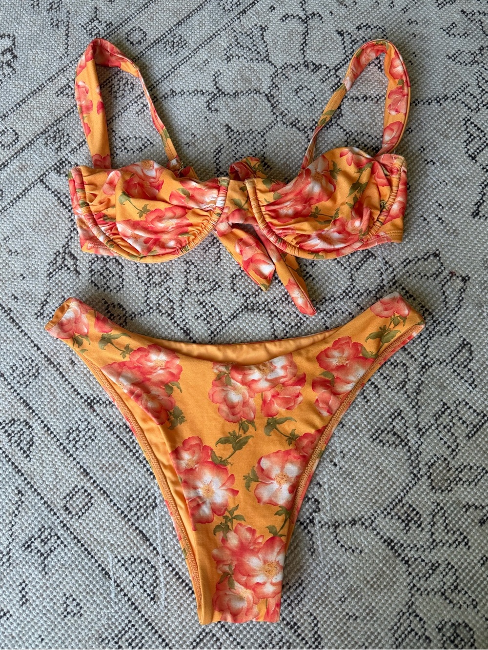 Monday Swimwear Malibu Top & Byron Bottoms - Field of Dreams Print